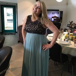 Pink blush maternity dress